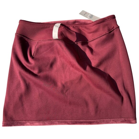 Lululemon Scuba High-Rise Mini Skirt Velvet XL Plush Stretch Garnet NWT LW8AL9S - Picture 11 of 16